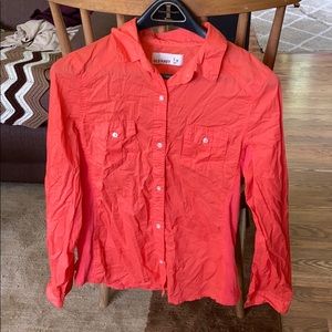 Orange Button Down